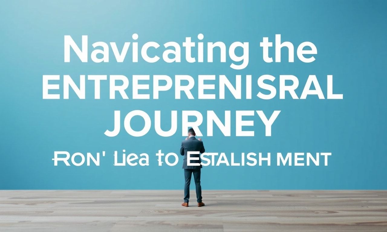 Navigating the Entrepreneurial Journey: From Idea to Establishment